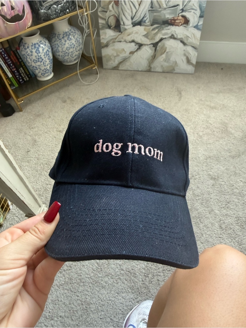 Dog Mom Embroidered Baseball Cap